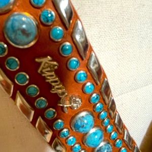 Kippys Turquoise and silver belt. Never worn